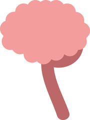 シンプルな脳のイラスト　臓器