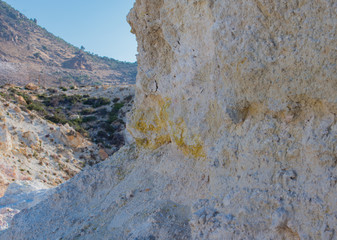 Vulkankrater Stefanos im Lakki-Tal von der Insel Nisyros Griechenland