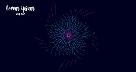 Fototapeta premium Trendy geometric colorful lines moving of abstract background, minimalist stripes. Vector design elements for web design, presentation, poster, flyer, greeting card, banner, brochure, book cover etc.