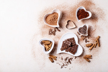 Saint valentine's day ceramic plates