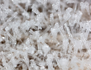 White snowflakes as abstract background