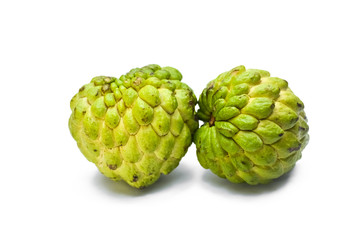 Custard Apple isolated on white background