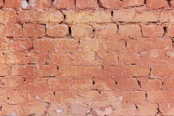 Old brick wall in the house as an abstract background