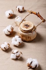 Dry cotton flower