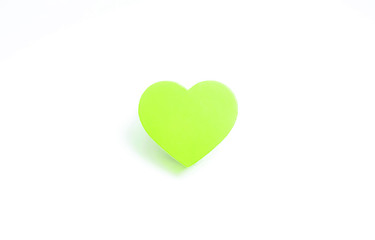 Green heart. 緑色のハート