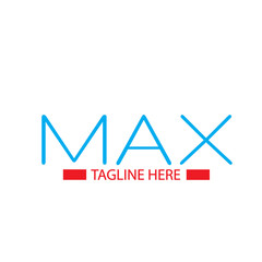 Max Logo Letter Vector Template Design Illustration