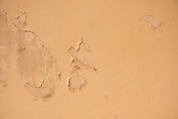 Cement orange wall background.