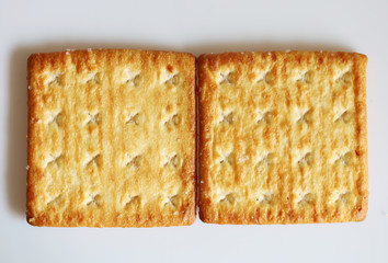 Isolate Close up dessert biscuit crackers cookie snack in bakery time 