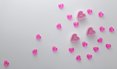 abstract background with hearts