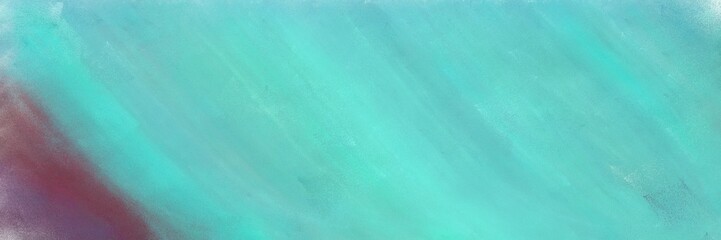 abstract painting banner simple with medium aqua marine, medium turquoise and dim gray colors