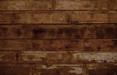 Verwitterter brauner alter Holzhintergrund mit Brettern aus Holz