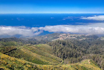 Obraz premium Madeira island beautiful mountain landscape, Portugal