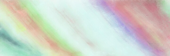 abstract painting banner with light gray, rosy brown and pastel purple colors