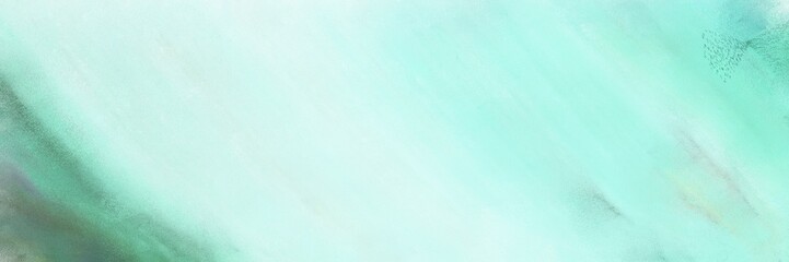 abstract painting header colorful with pale turquoise, blue chill and medium aqua marine colors