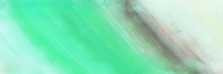 horizontal abstract painting design with medium aqua marine, light gray and ash gray colors