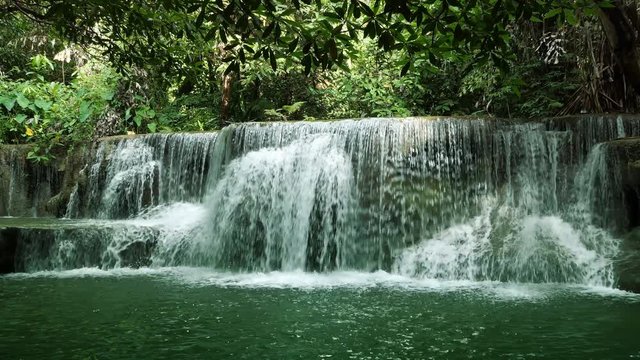 Fresh waterfall in the rainforest  