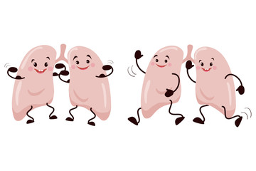 Cartoon character lungs.