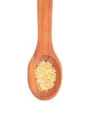 Brown sugar in spoon