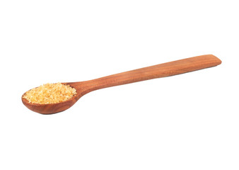 Brown sugar in spoon
