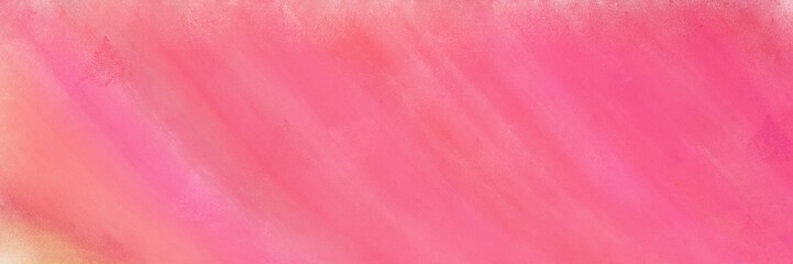 horizontal abstract painting with light coral, pastel magenta and baby pink colors
