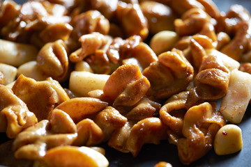 Korean offal barbecue with rice cake 