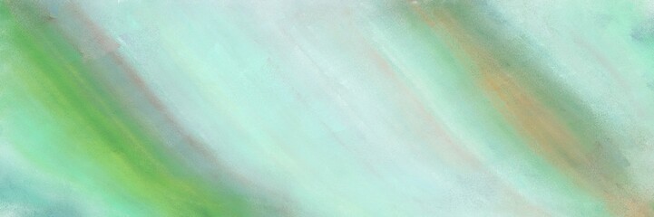 abstract painting header background with pastel blue, powder blue and dark sea green colors