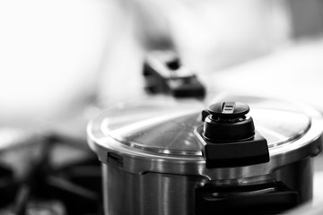 Pressure cooker steam over cooking in a Kitchen