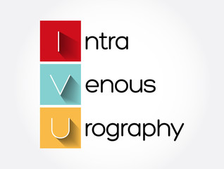 IVU - intravenous urography acronym, concept background
