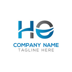 letter HO Logo Design Vector Template. Initial HO Letter Design Vector Illustration