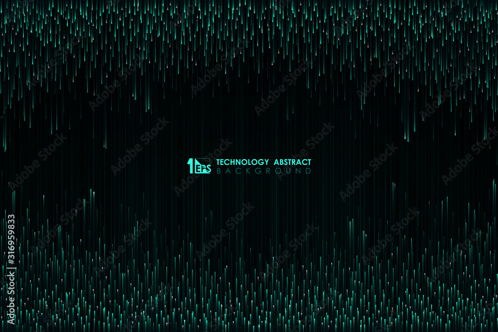 Poster abstract green line of high technology design pattern in center background. illustration vector eps1