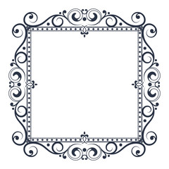 Floral decorative frame