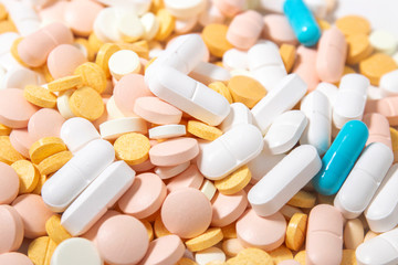 Assorted mix of pills