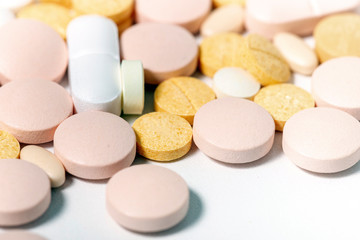 Assorted mix of pills