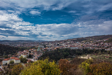 Fototapeta na wymiar panoramic view of Veliko Tarnovo, Bulgaria