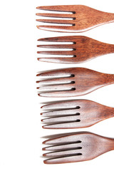 wooden forks and spoons
