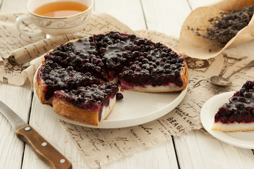 pie, tart, berry, blueberries, blackcurrant, baking, cuisine, cooking, flour, dough, sweets, sweet, sugar, dessert, tea party, shortbread dough, cafe, traditional, European, pastry shop, diet, proper 