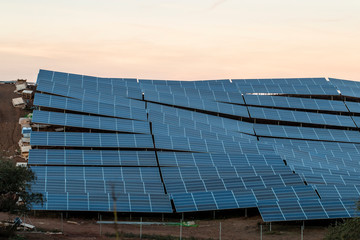Field of solar panels