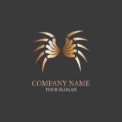 Wings Logo Template vector icon logo design