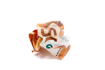 Fifty euros bill wrinkled © Mauro Rodrigues