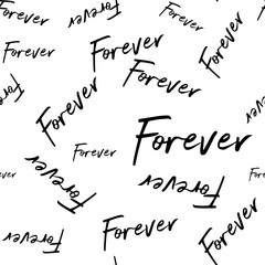  Word seamless pattern on a white background.