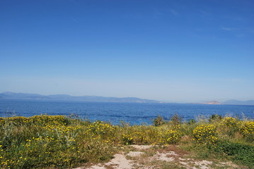 Eghina, Egina, Aegina, Grecia 2018-  island of Greece from the Aegean Sea in the Saronic Gulf