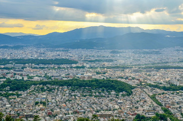 京都　大文字山からの眺め