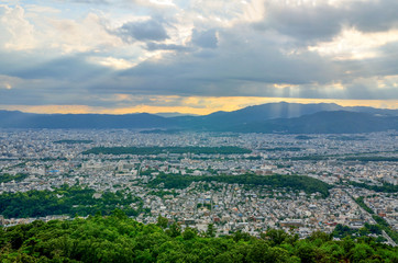 京都　大文字山からの眺め