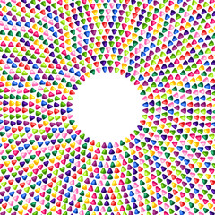 Mosaic ceramic tile pattern. Decorative glass ornament.