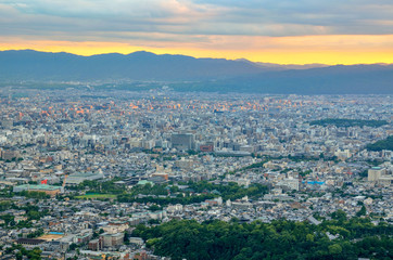 京都　大文字山からの眺め
