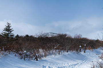 安達太良山白銀の登山道