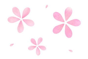 桜 花びら アブストラクト 春 白背景