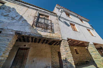 Fototapeta na wymiar Casa rural en el pueblo medieval de Yanguas. Soria. España. Europa.