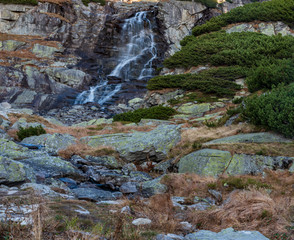 Vodopad Skok waterfall on Mlynicka dolina valley in Vysoke Tatry mountains in Slovakia © honza28683