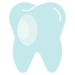 Teeth Flat Icon for Multipurpose Usage Vector Design Concept